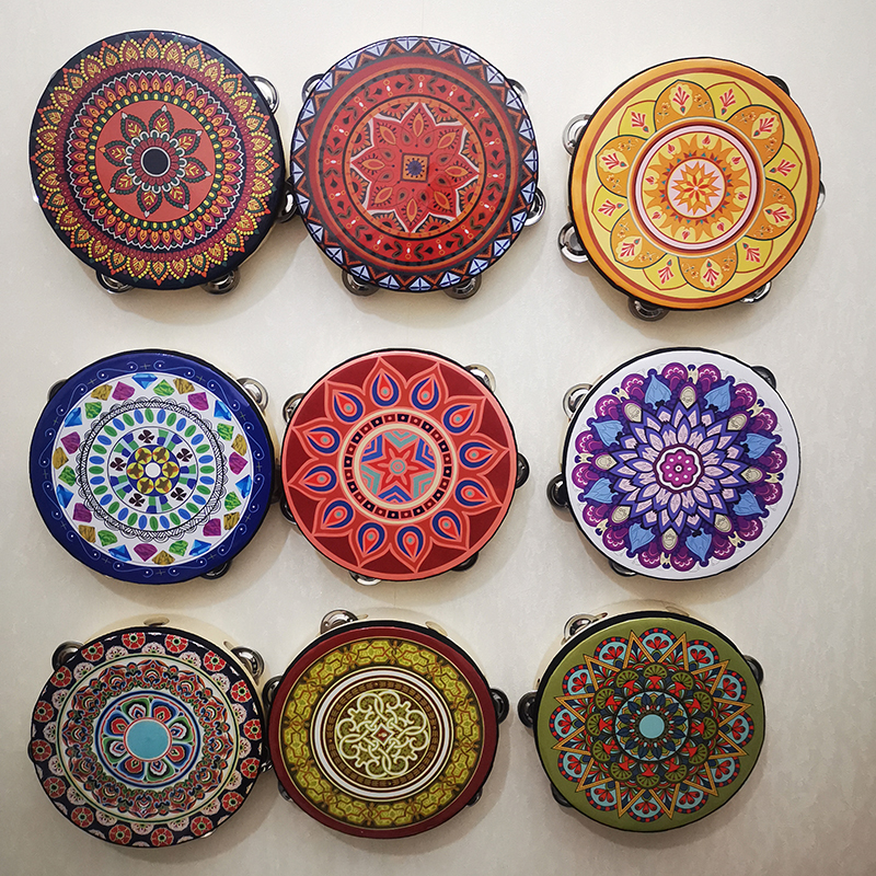 Dunhuang Flying Sky Hand Drum Xinjiang Uyghur Fly with Suzuki Drum Exotic Tang Invigorated Musical Instrument Hanfu Photo Props-Taobao