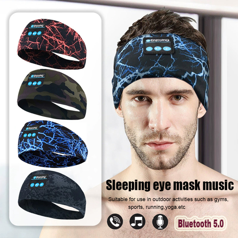 Bluetooth Headset Removable and Washable Head-Mounted Music Headband Sleeping Open Headset Listening to Music Sports Headscarf Running Yoga