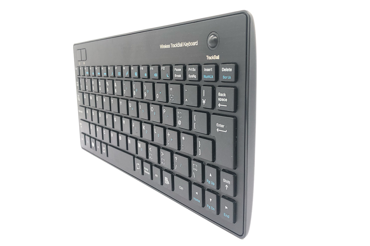 日本Elecom TK-FDP021BK Wireless Trackball Keyboard 无线轨迹球键盘 剪刀脚 无接收器研究品