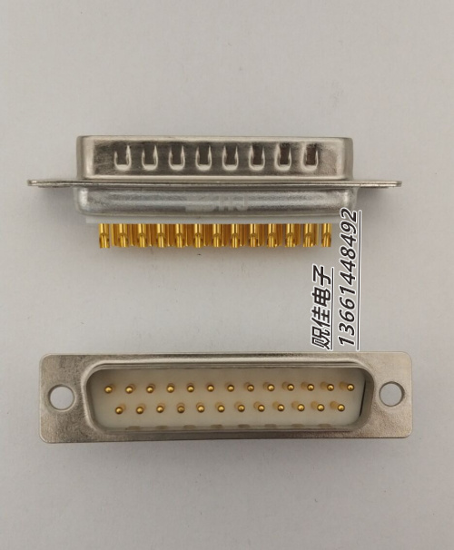 Solid diamond pin DB25 pin male D-Sub male female connector Solder wire parallel port two rows of white glue plug