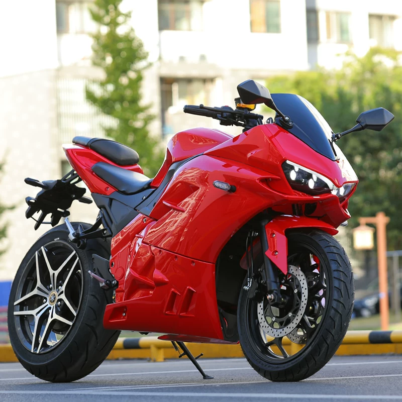 Электрический мотоцикл Jiaolong Ducati модель взрослый 72V большой спортивный автомобиль гонки скоростной аккумуляторный автомобиль масло в электрический мотоцикл