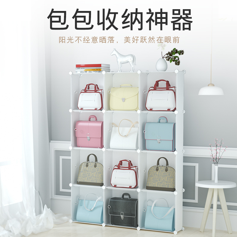 Storage bag finishing cabinet door storage artifact underwear storage shelf home wardrobe floor-to-ceiling dust-proof hanging bag