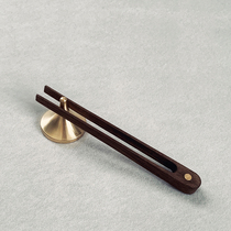  Tea ceremony clip tea cup clip set tweezers tea set tea ceremony accessories Kung Fu tea pure copper black walnut