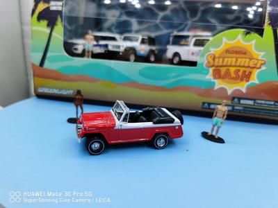 Green Light 1/64 1967 Jeep convertible Red 58053 beach jeep