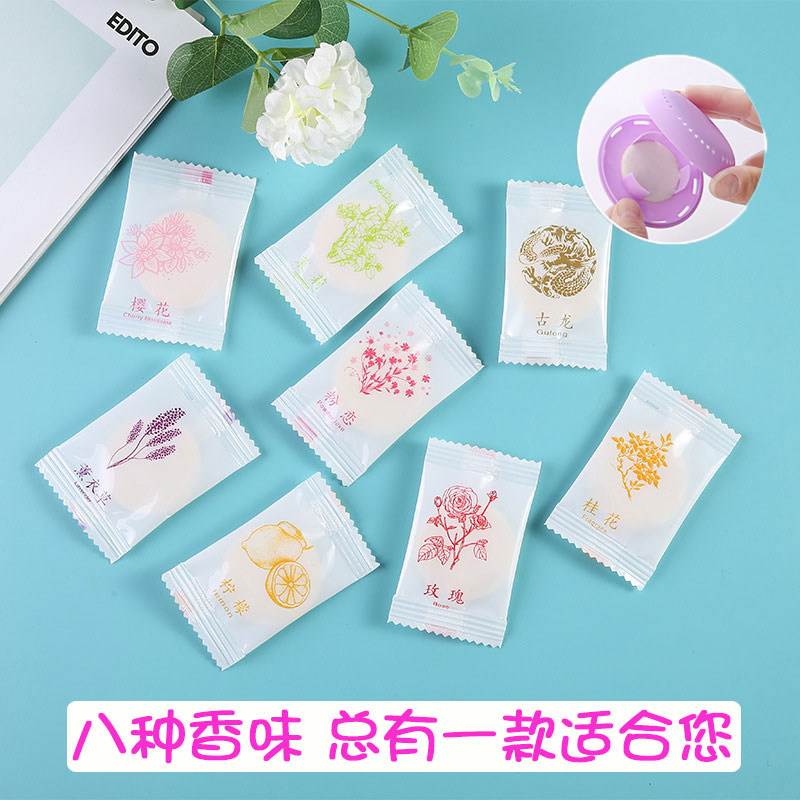 Solid air fresher replacement fragrance in the bathroom with a sausage room in the cabinet car with household toilet fragrance