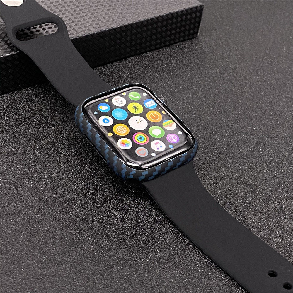Apply Apple True Carbon Fiber Handwatches applewatch34567 Dei WatchSE protective shell light and thin cover