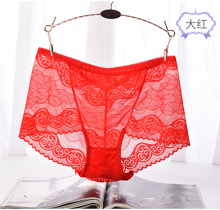 Kích thước lớn đồ lót ren gợi cảm ren cao eo đồ lót phụ nữ rỗng mùa hè tam giác tóm tắt kích thước lớn chất béo mm200 kg set quần lót nam đẹp