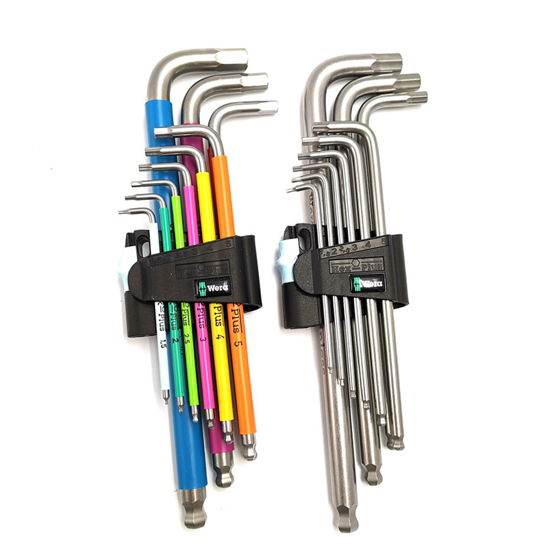 German Villa wera male system lengthened ball head stainless steel hexagonal inner hexagon wrench 3950SPKL 022669