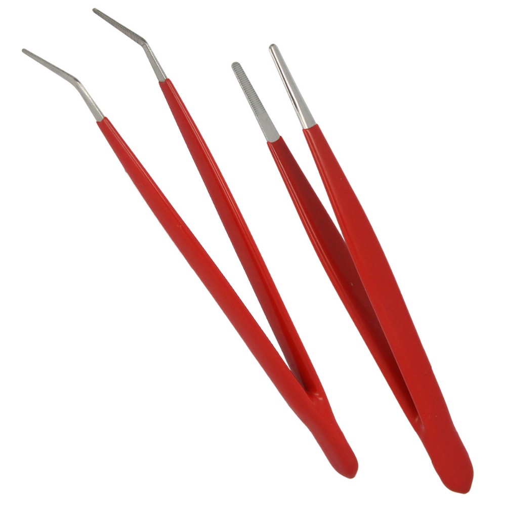 Taiwan Treasure Work 908-T301 Electrician Insulation Elbow Tip Stainless Steel Tweezers (2 sub-groups) 145mm-Taobao