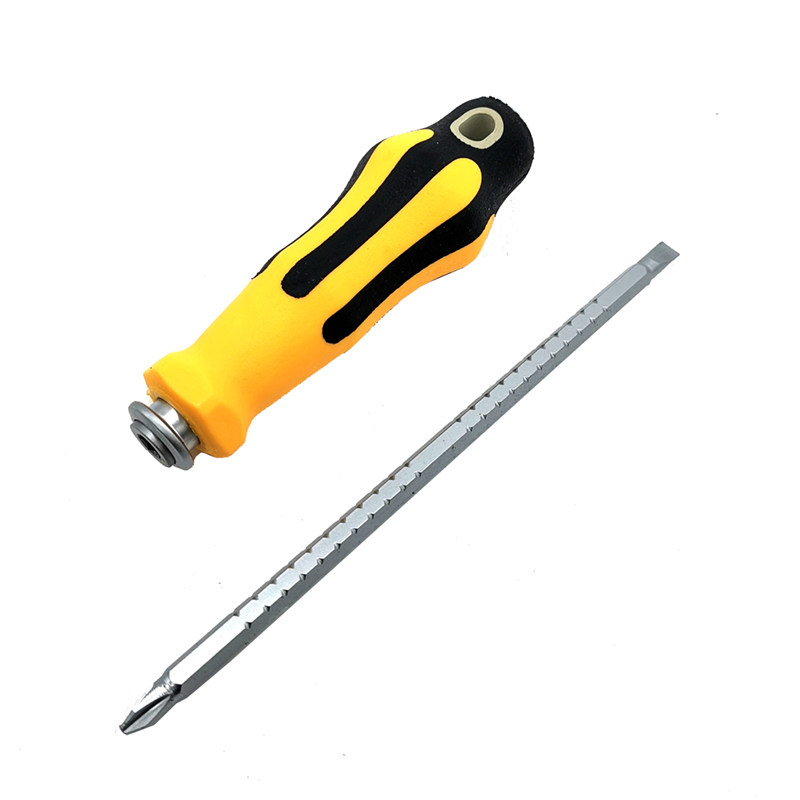 Flying deer dual-use retractable rod screwdriver Ratchet screwdriver screwdriver screwdriver 100-150mm cross word