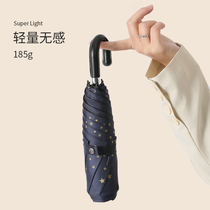 Day Ensemble Ultra Light Bend Hook Folded Umbrella Sun Umbrella Super-proof UV sun protection sunshade Dual-purpose clear Umbrella woman