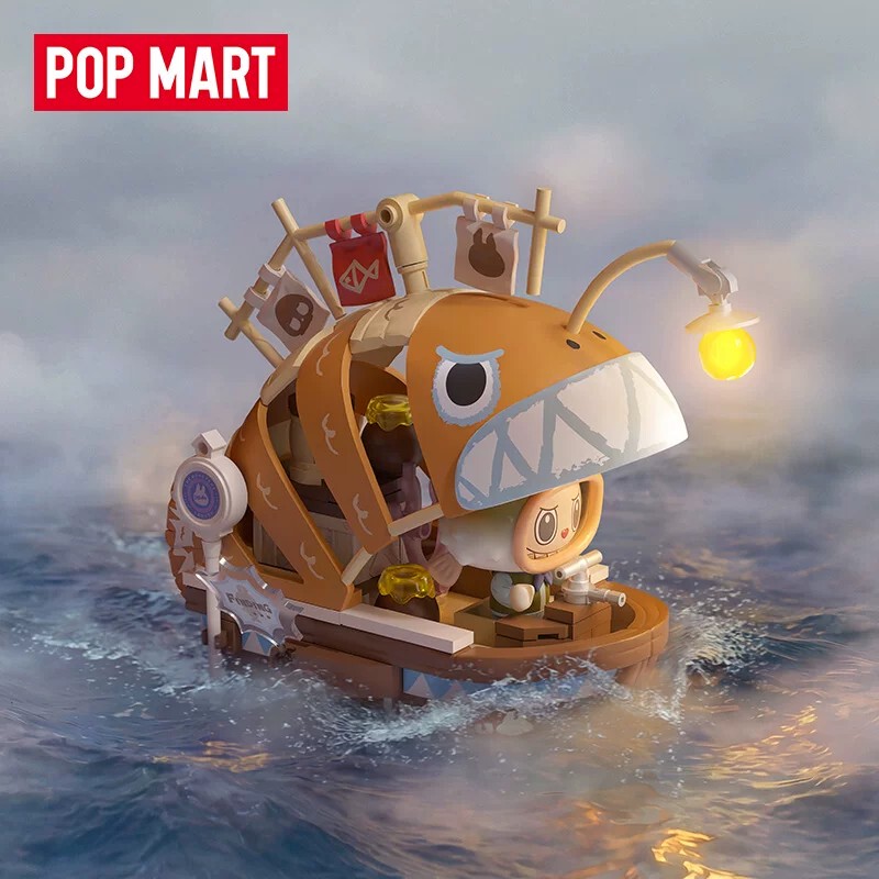 Popmart Labubu the Monsters Looking for Mermaids Building Blocks Labubu