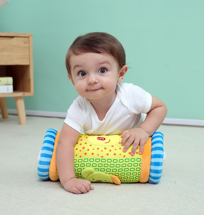 JJOVCE Baby Multifunction Assisted Learning Crawl Pillow Roller Learning Step Puzzle Fitness Groveling Groveling Climbing Toy