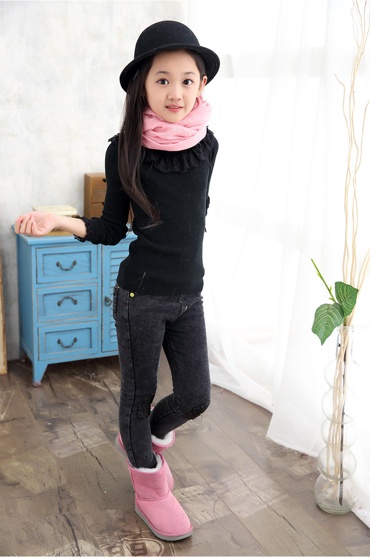 Pantalon fille en toile - Ref 2062049 Image 10