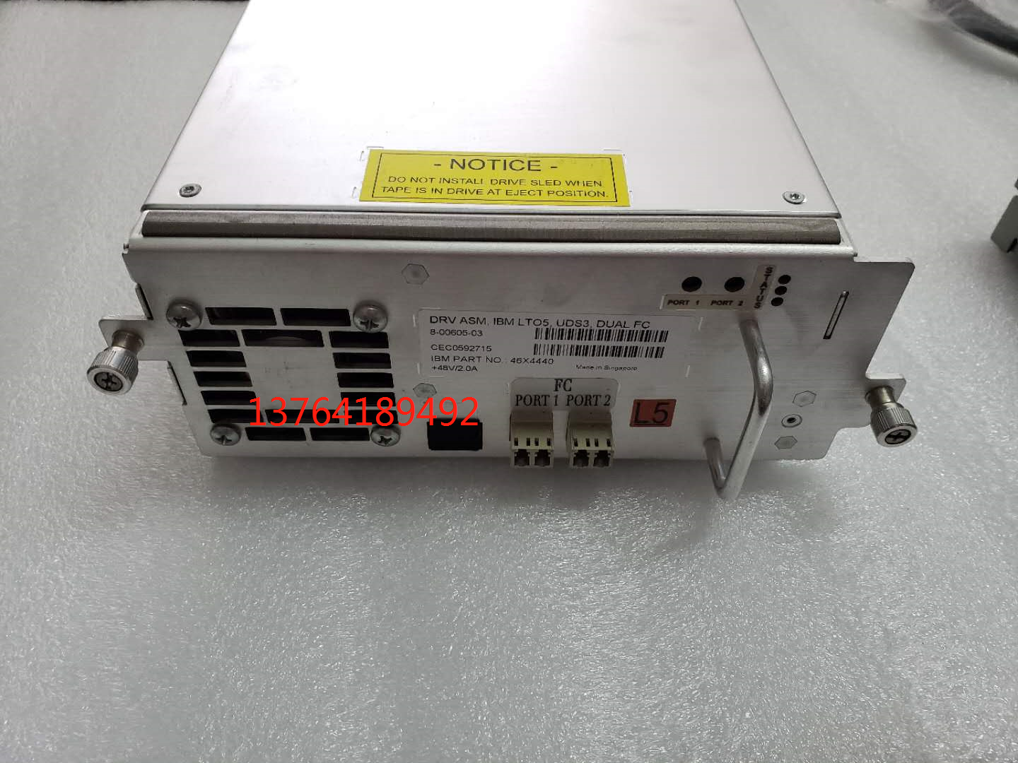 IBM 3576-8242 46X4440 35P2589 8-00605-03 LTO5 FC DRIVE