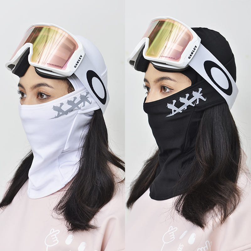 XXXsnow new plus velvet windproof ski headgear protective mask V face leaking hair fleece face protection veneer neck cover