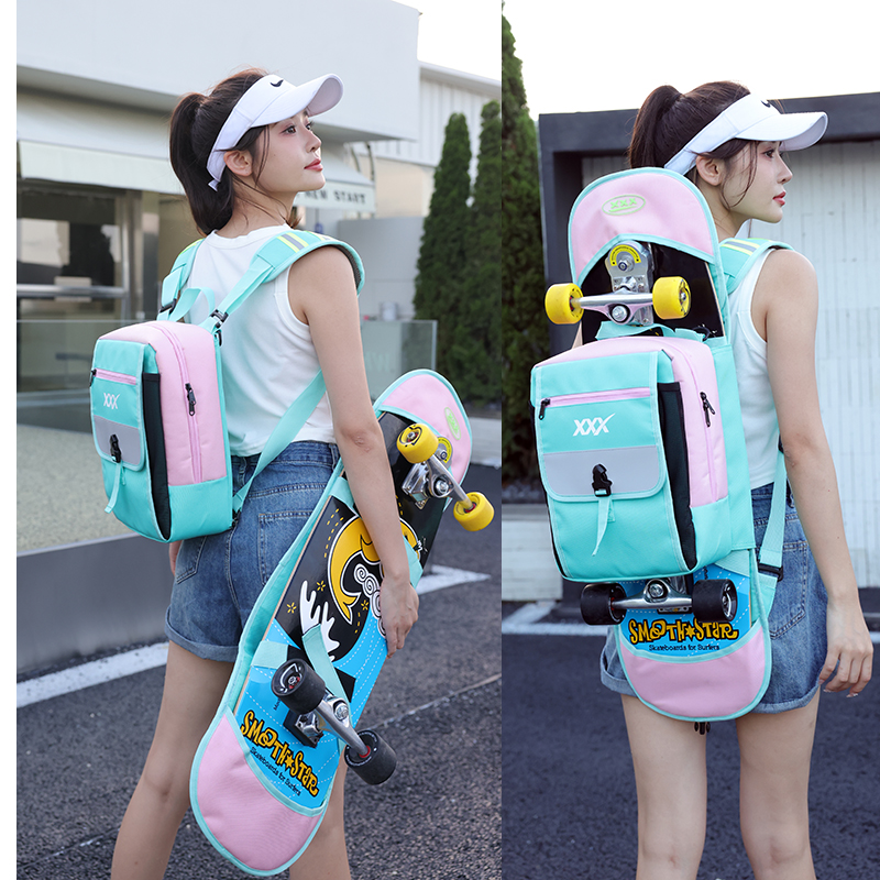 XXXsnow Large Capacity Skateboard Bag Road Punch Board Bag Can Be Released With Land Surf Board Bag Double Shoulder Double Seesaw Bag-Taobao