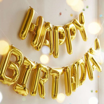 Hanging birthday party children adult treasure year-old decoration decoration letters happy birthday aluminum foil balloon