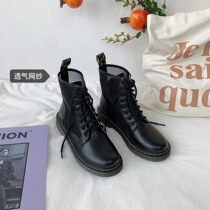 Martin boots female summer thin students 2021 New ins tide British style short boots breathable mesh handsome locomotive