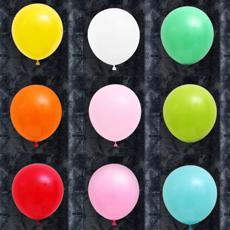 Colorful balloon birthday arrangement wedding decoration thickened red wedding room interior bright pink latex matte