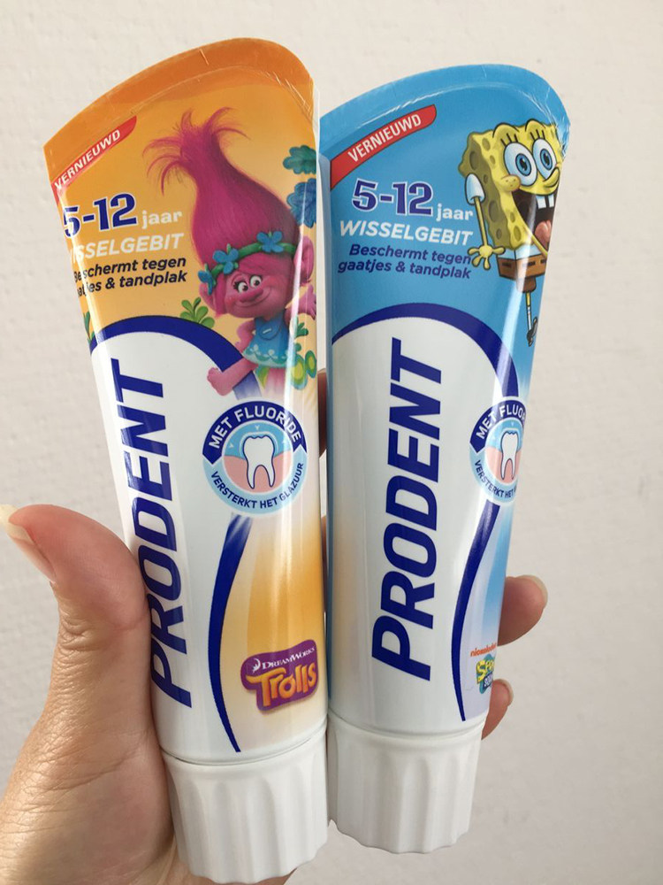 Dutch PRODENT swallowed baby tooth care toothpaste baby 5-12 years old available for anti-tooth toothpaste 6