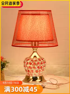 Wedding desk lamp wedding room bedside lamp bedroom light luxury wedding red celebration long life lamp bride dowry lamp pair