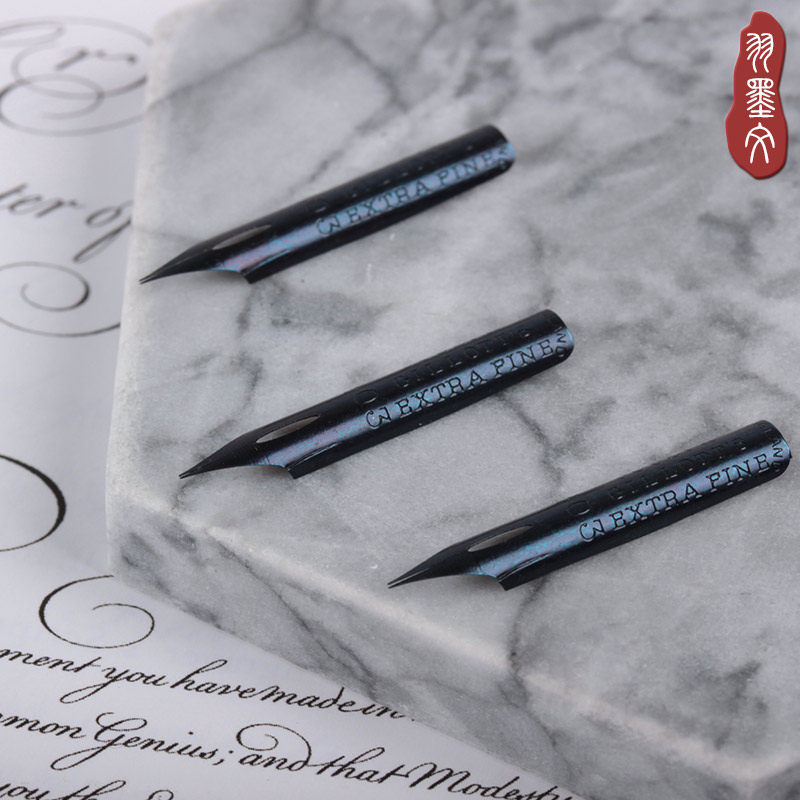 English calligraphy copper plate circle dip pen tip pointed pointed pen Gillott303 imported by British