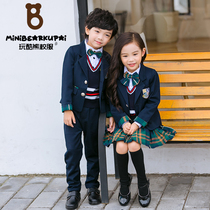 Kindergarten garden clothes spring and autumn school uniforms for childrens games opening ceremony costumes British style class uniforms