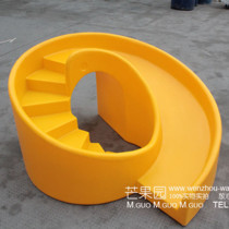 Jin early education baby sports equipment toys round snail slide outdoor children small baby plastic slide