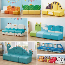 Childrens Room Kindergarten Bench Sofa Stool Leisure Hall Reading Corner Bench Chair Card Seat Reading Area Table and Chair Arrangement