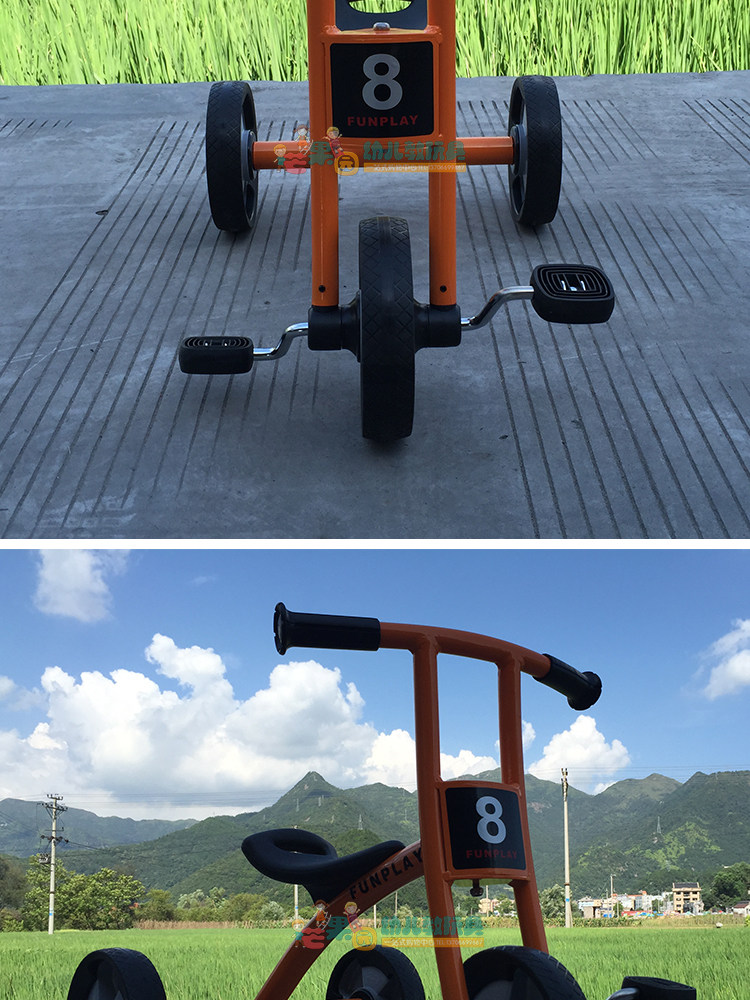 Трехколесный велосипед 幼儿园儿童玩具户外童车户外感统训练器材自行车三轮脚踏车器械