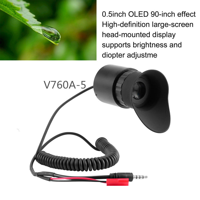 Monocular display DIY head-mounted large screen display virtual large screen 1024*768 supports diopter adjustment