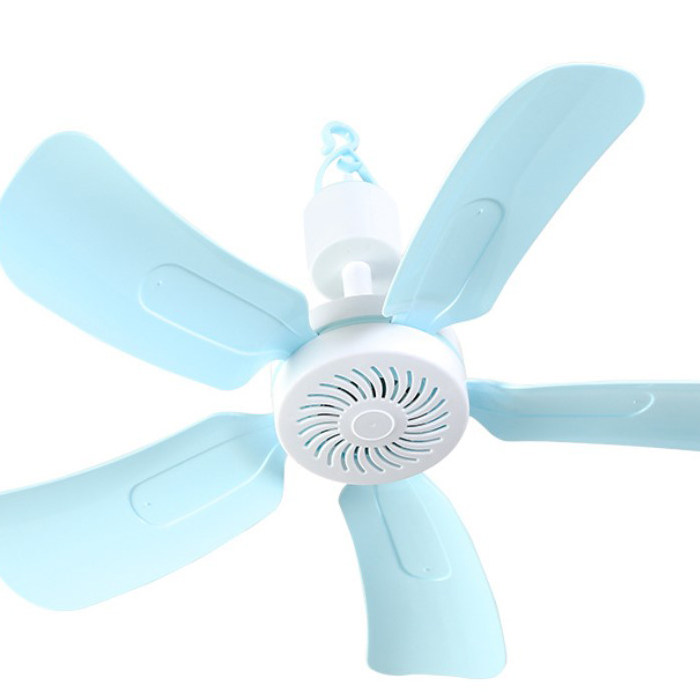 Little soldier mosquito net fixed fan pole bed small ceiling fan home mute mini electric fan micro fan