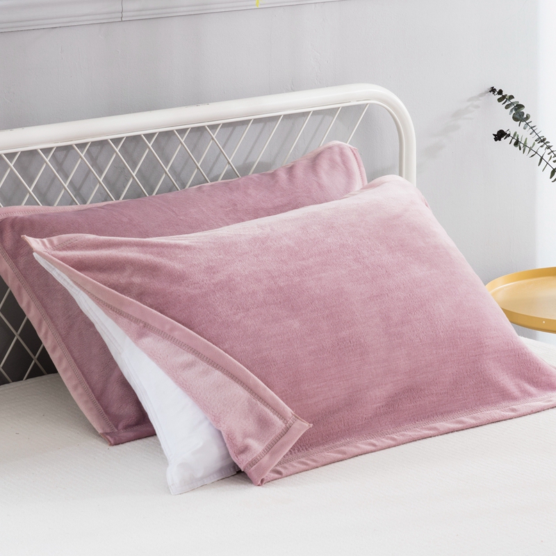 Thickened Coral Fleece Pillow Cover, Winter Fleece Flannel Milk Pillow Cover, Pair of Fleece Pillow Covers for Home Use Thickened Coral Fleece Pillow Cover, Winter Fleece Flannel Milk Pillow Cover, Pair of Fleece Pillow Covers for Home Use