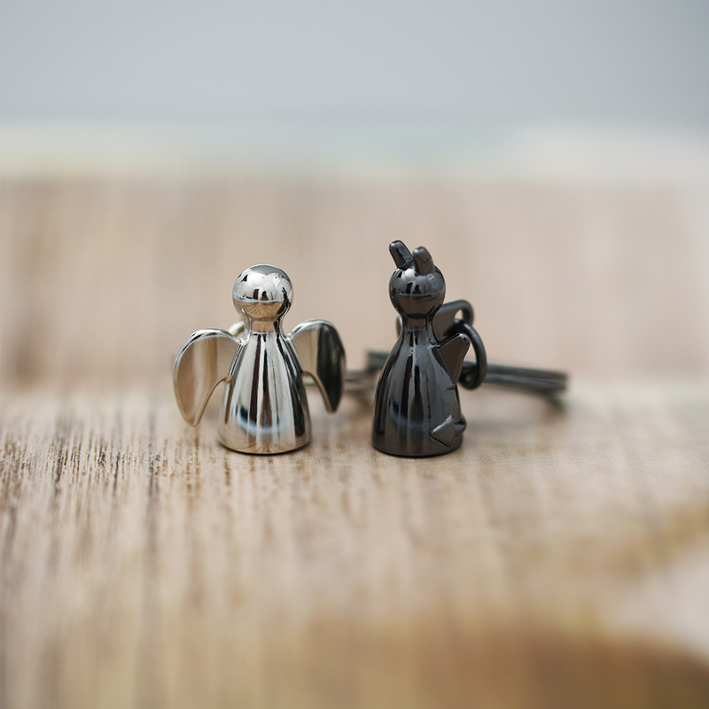 Philippi couple keychain A pair of simple car key chain pendant creative key ring custom gifts for men and women