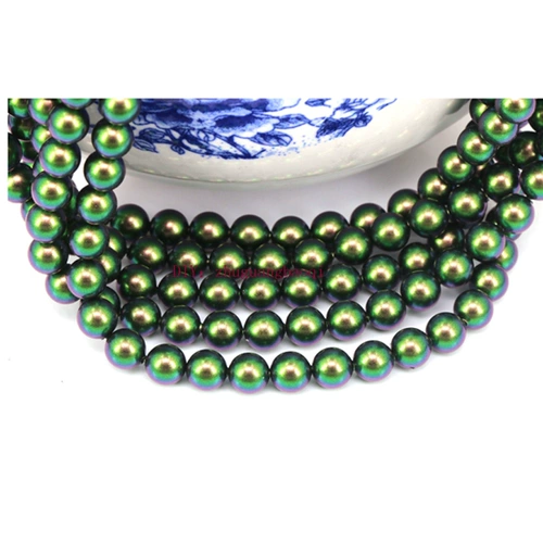 Специальная цена DIY Импортированный австрийский кристалл 5810 Crystal Pearl через дыру круглый жемчужный фантазий Dark Green 946