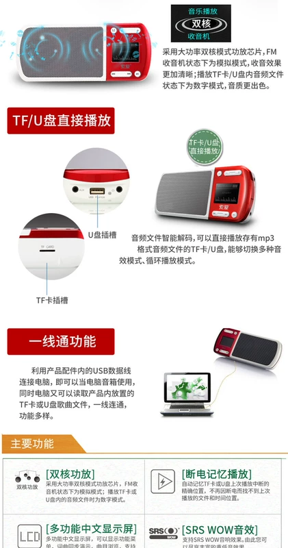Sony Ericsson S-168 ông già loa đài phát thanh MP3 máy nghe nhạc âm thanh mini cầm tay Walkman - Máy nghe nhạc mp3