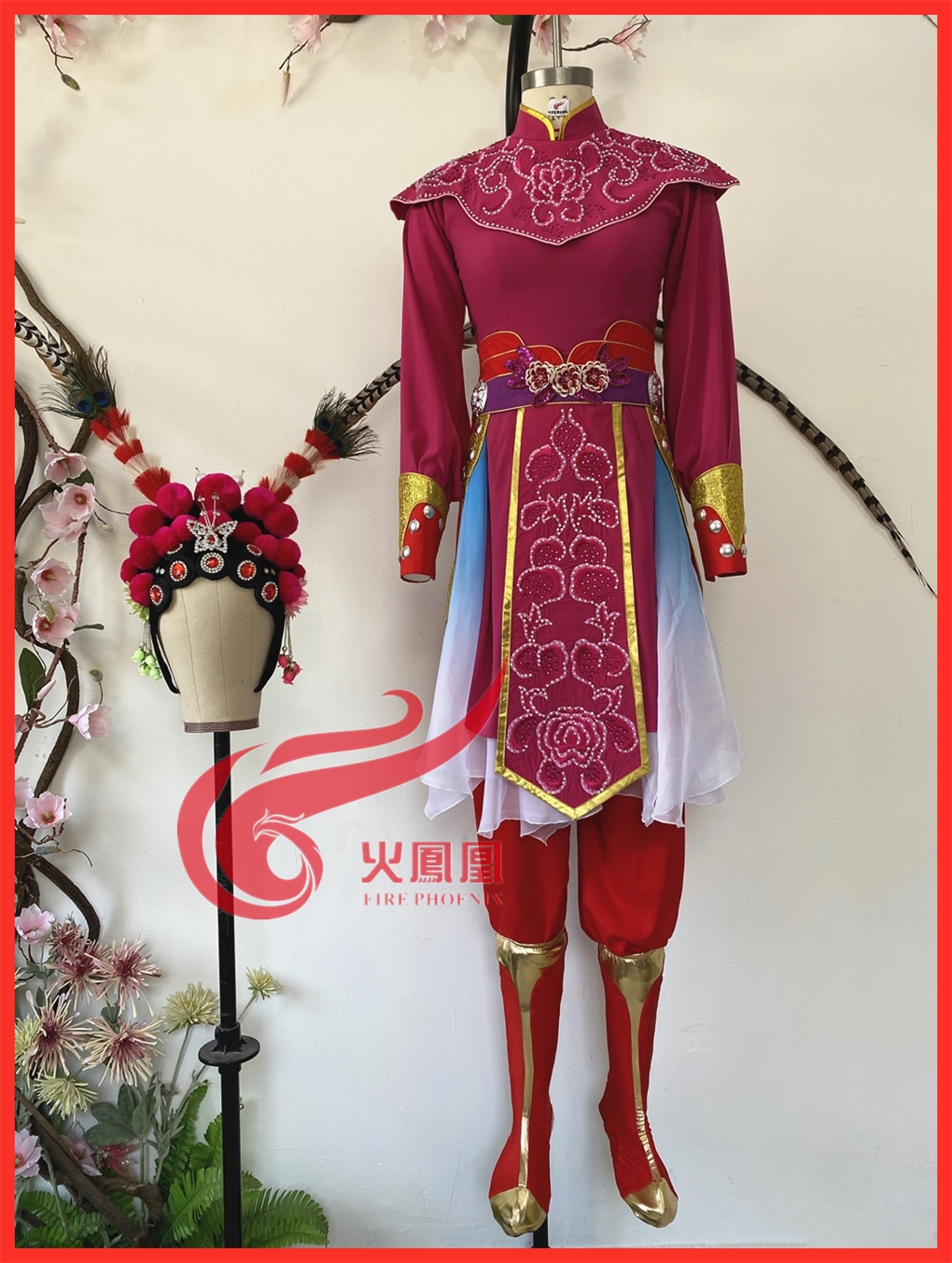 Peach Plum Cup Classical Dance Original Embroidery Wang Candida's Tantric Dance Costume performance Performance Costume Costume