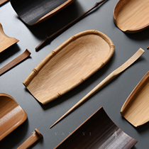 Tea ceremony with four gentlemen Zen tea for hand bamboo tea fittings for tea clamp tweezers set tea brush brush pen