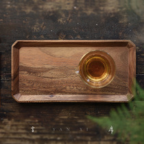 Japanese-style cuisine sushi dried fruit snack dish simulated wooden pallet dry pallet breakfast bread rectangular household