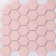 48 Hexagon Pink Light