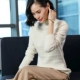 100% áo len cashmere nguyên chất nữ nửa áo len cao cổ 2020 mẫu mới sang trọng Hàng hóa châu Âu dày áo thun dày chạm đáy - Vòng cổ áo len