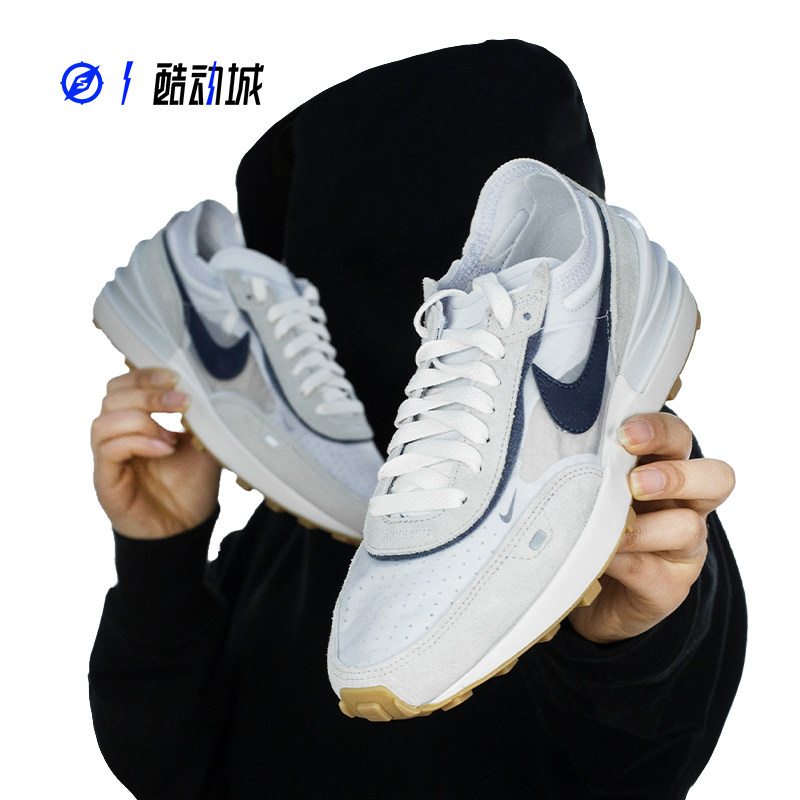 NIKE WAFFLE ONE small SACAI breathable women's running casual shoes DN4696-501 DX5765