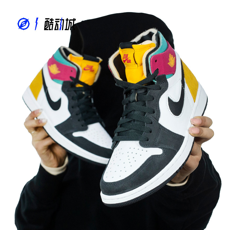 AIR JORDAN 1 HIGH ZOOM AJ1 Purple Grapes Basketball Shoes Male CT0978-016 DQ5091
