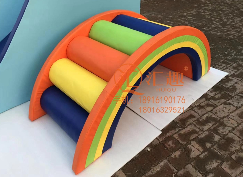 Soft climbing elephant slip three - step Rainbow bridge children fit parent - child early teaching training equipment