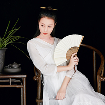 Poetry wine rivers and lakes silk and cotton exquisite embroidery Chinese style cross-collar improved Chinese yuan uniform dress dress one city fallow