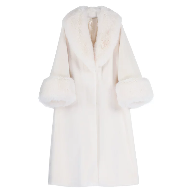 Winter comfortable keep warm coat, loose fit, genuine leather