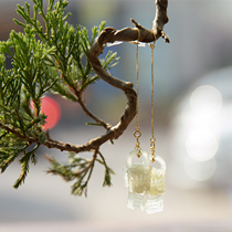 Huanpei Dingdong silver gold-plated natural jade pendant Chinese retro style earrings thread nails gentle woman cheongsam accessories