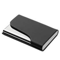 Germany EHRENMANN genuine leather business card holder mens and womens business gift leather business card box metal card box