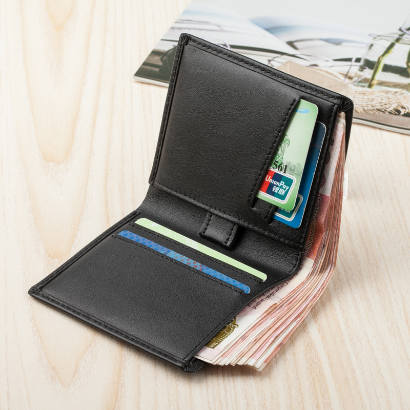 German EHRENMANN Creative genuine leather wallet Short-man ultra-thin minimalist purse Mini wallet Mini wallet
